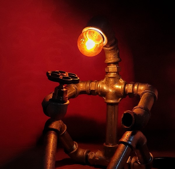 
                                Светильник из труб в стиле лофт: делимся идеями и рассказываем, как его сделать (44 фото)                            